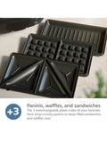Philips 5000 Series sandwich maker black and silver, imported from the UK