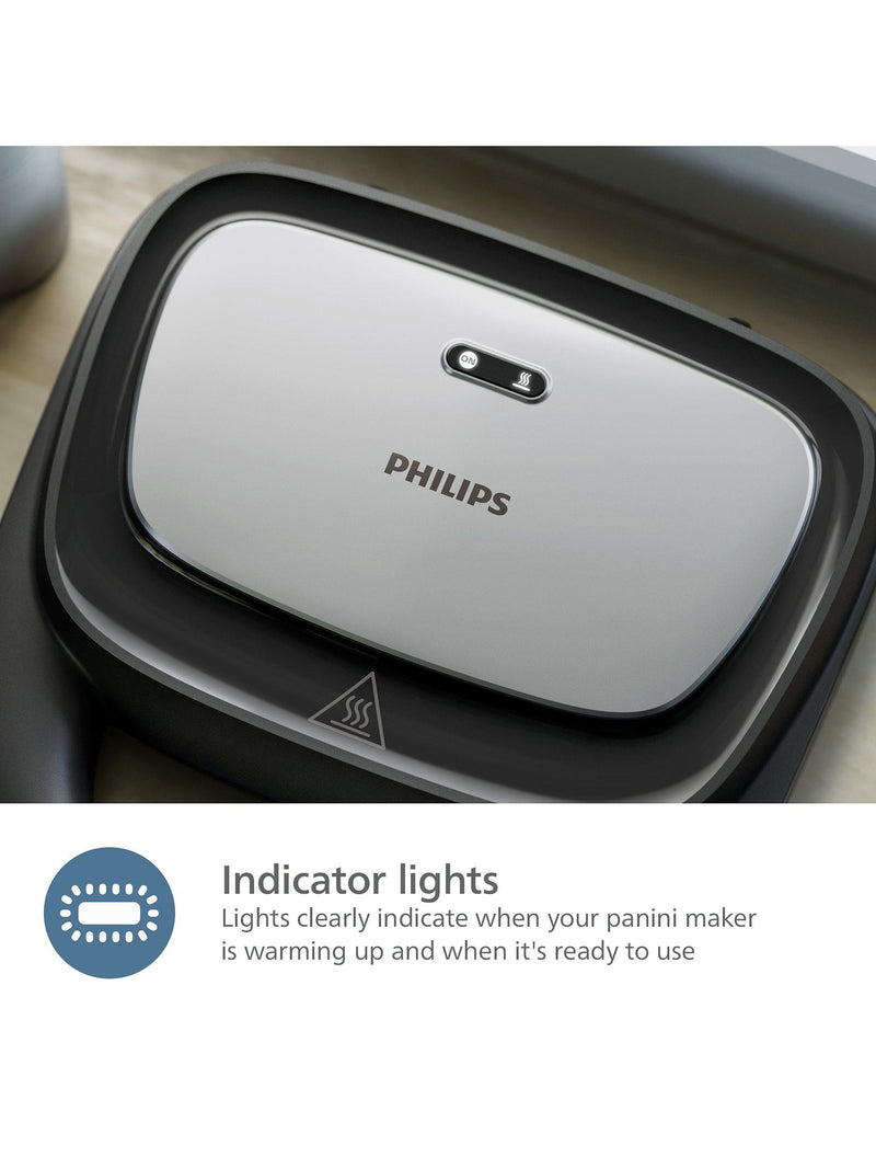 Philips 5000 Series sandwich maker black and silver, imported from the UK
