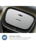 Philips 5000 Series sandwich maker black and silver, imported from the UK