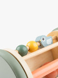 Done by Deer Wooden Rolling Activity Mirror Birdie - British product