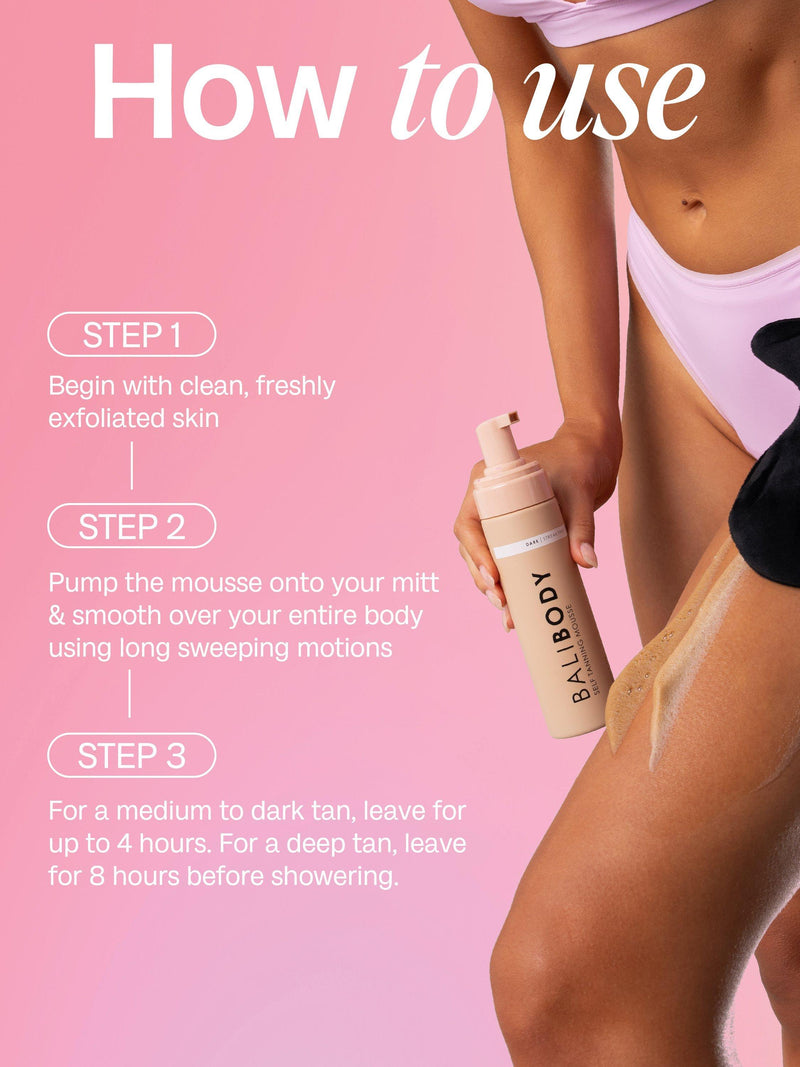 Bali Body Dark Self Tanning Mousse 200ml - British product