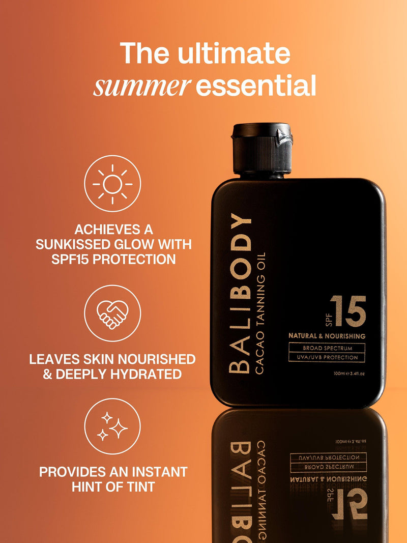 Bali Body cacao tanning oil SPF 15 100ml - British product