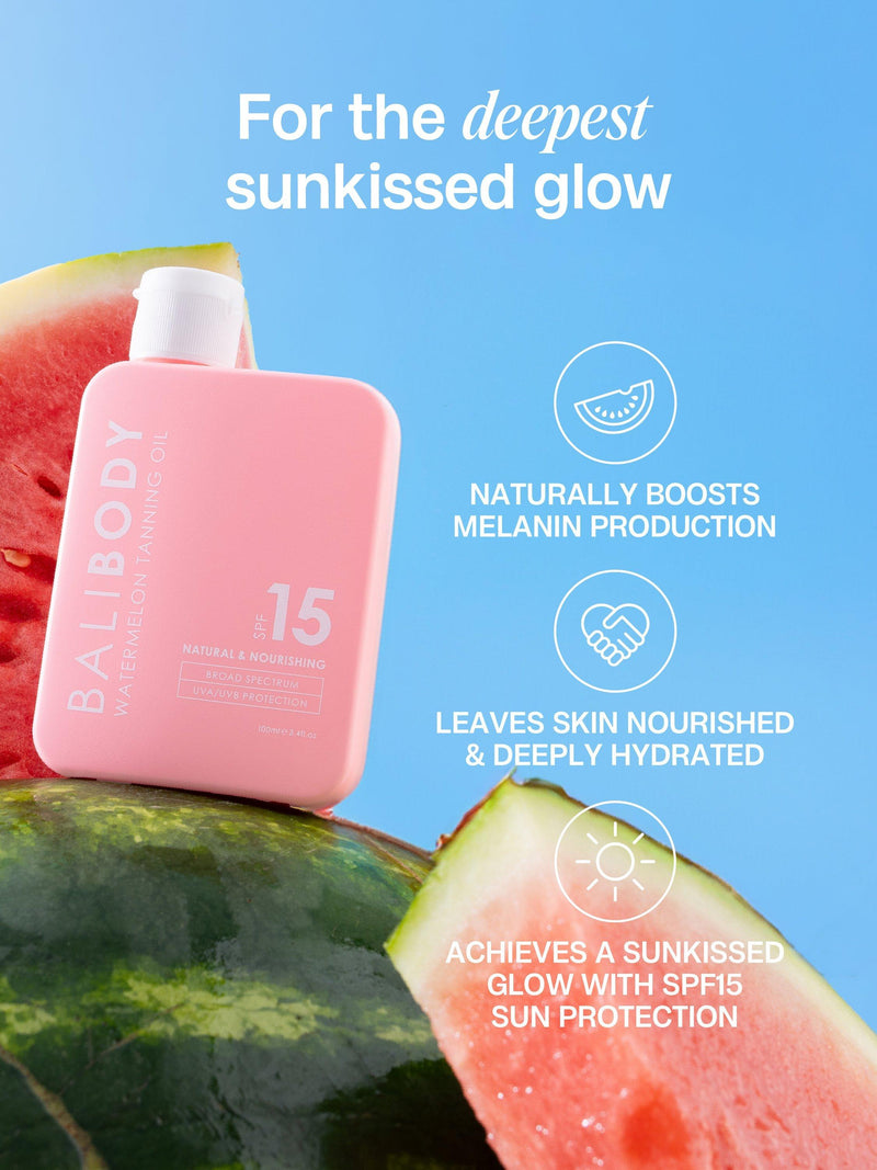 Bali Body Watermelon Tanning Oil SPF15 100ml - British product