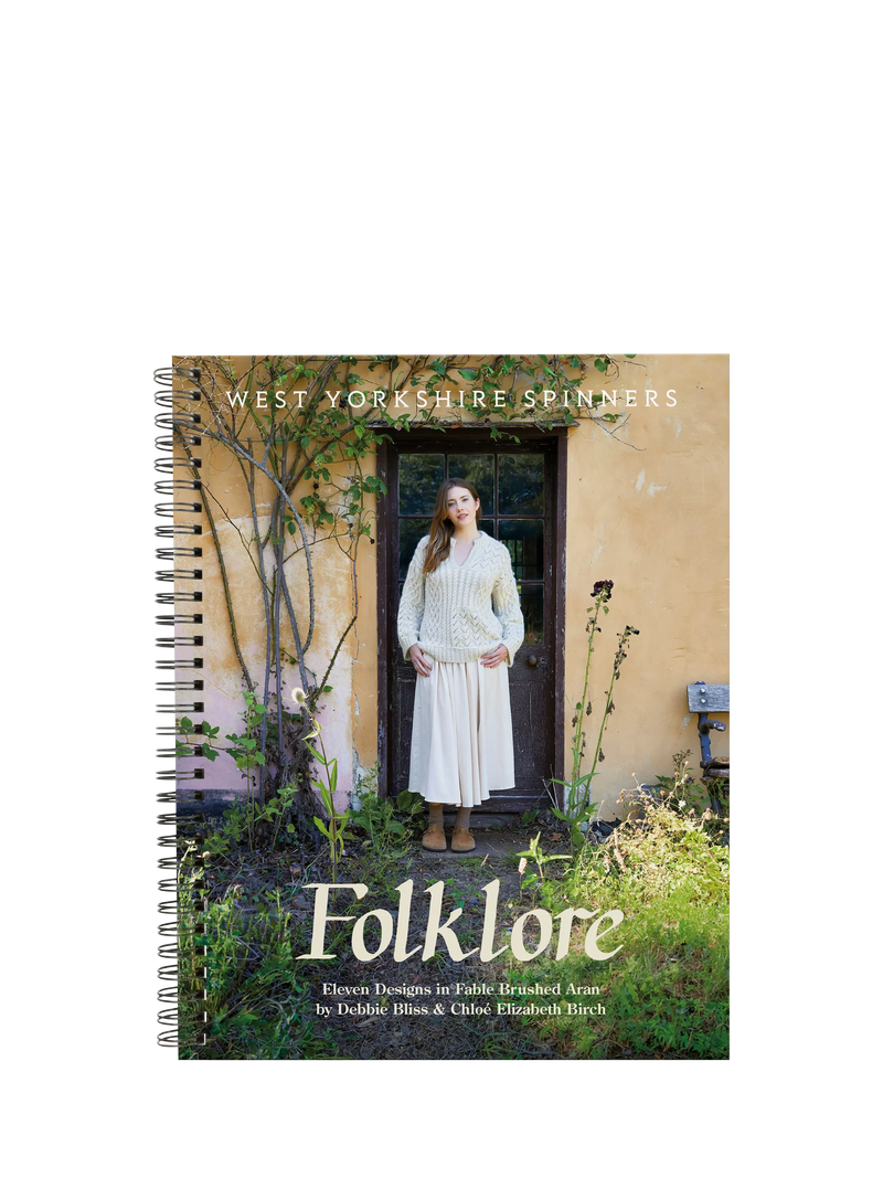West Yorkshire Spinners Folklore knitting book 91 pages, UK version