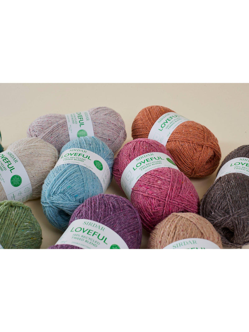 Sirdar Loveful Recycled Tweed DK knitting yarn 102g - British product