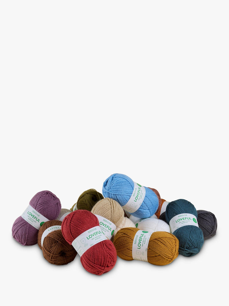 Sirdar Loveful recycled acrylic DK yarn 315m ball, UK version
