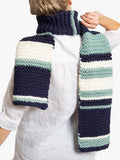 Wool Couture garter stripe scarf knitting kit (British brand)