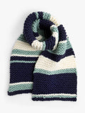 Wool Couture garter stripe scarf knitting kit (British brand)