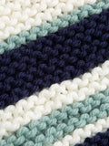 Wool Couture garter stripe scarf knitting kit (British brand)