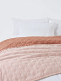 John Lewis Chambray Stripe Reversible Quilted Bedspread