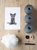 TOFT Alex the Cat crochet kit, imported from the UK