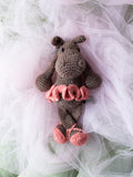 TOFT Ballerina Hippo crochet kit, imported from the UK
