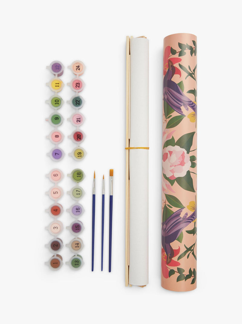 RHS paint by numbers kit floral kaleidoscope, UK version