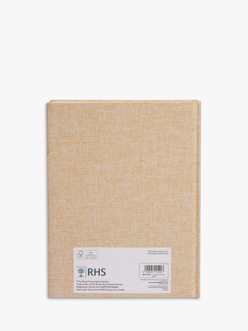 RHS sketchbook rose design A5 (British brand)