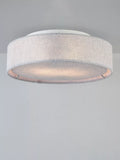 John Lewis grey linen ceiling light, UK version