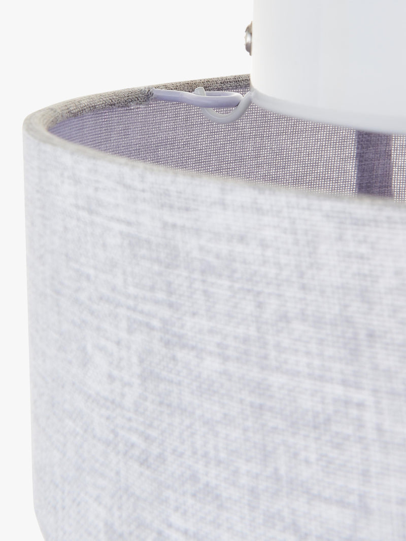 John Lewis grey linen ceiling light, UK version