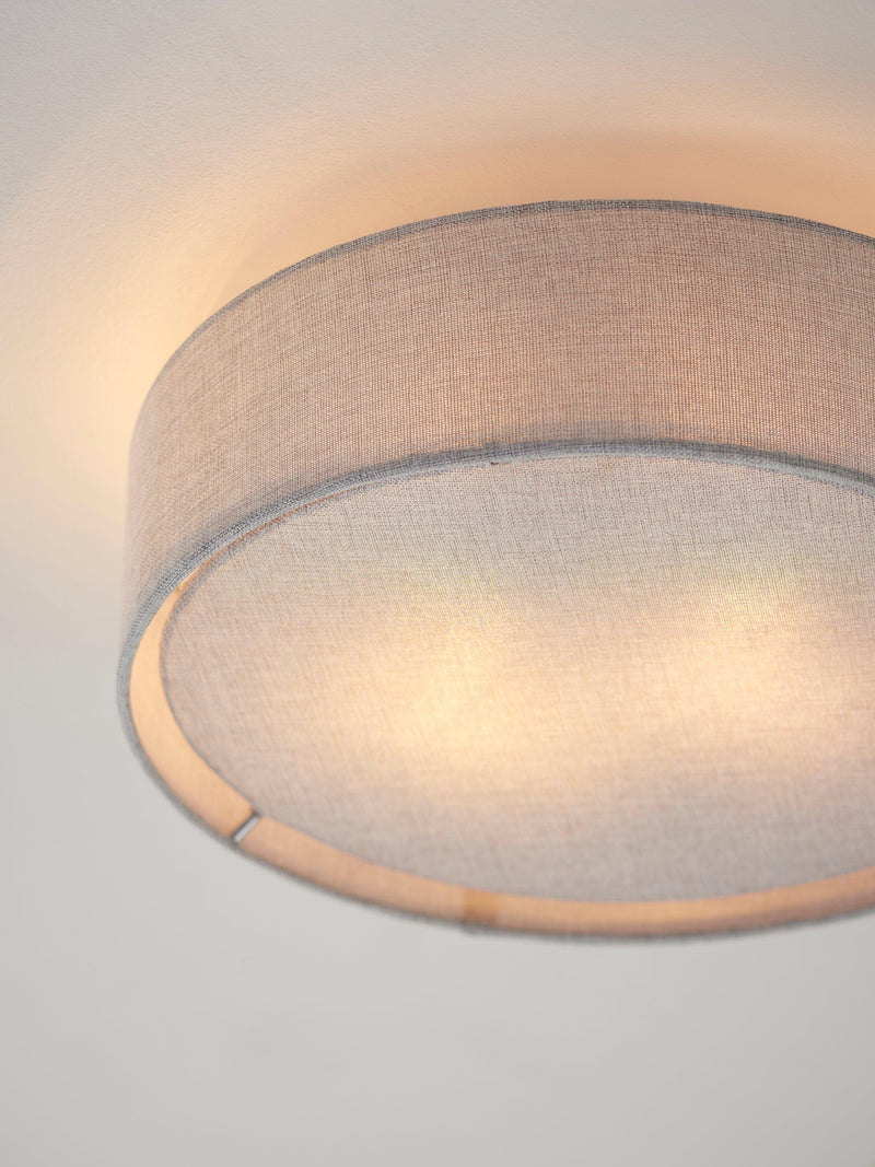 John Lewis grey linen ceiling light, UK version