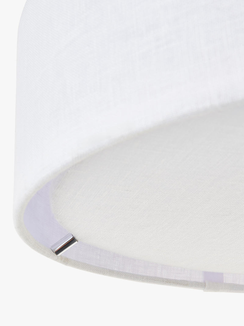 John Lewis linen flush ceiling light white 32.5cm - British product