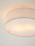John Lewis linen flush ceiling light white 32.5cm - British product