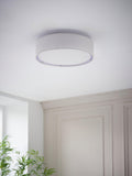 John Lewis linen flush ceiling light white 32.5cm - British product