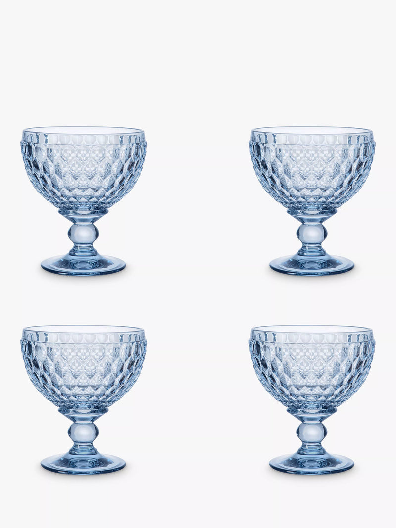 Villeroy & Boch champagne coupe glasses set of 4 250ml (British brand)