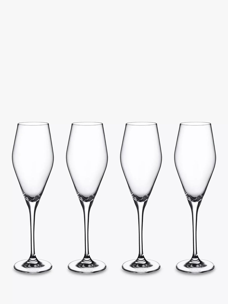 Villeroy & Boch La Divina champagne flutes set of 4 120ml - British product
