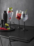 Villeroy & Boch champagne flutes 4 black stems imported from the UK
