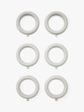 John Lewis wooden curtain rings 35mm pack of 6, UK version