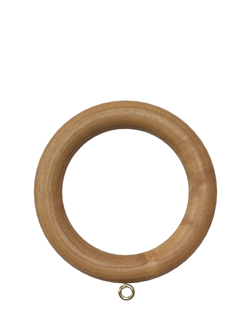 John Lewis Wooden Curtain Rings 35mm Pack of 6