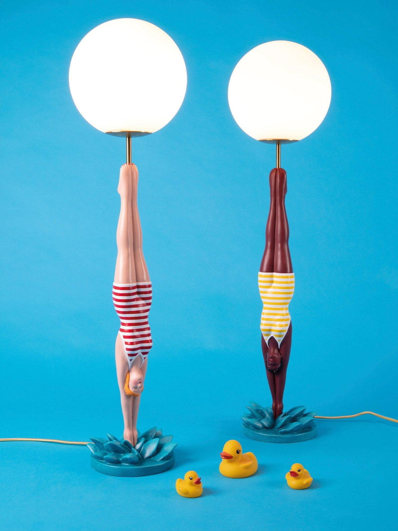 Seletti Lady Diver table lamp yellow, UK version