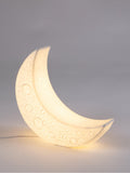 Seletti Moon table lamp in frosted porcelain, imported from the UK