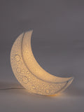 Seletti Moon table lamp in frosted porcelain, imported from the UK