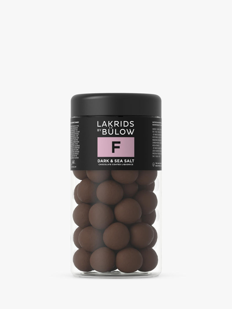 BÜLOW dark and sea salt chocolate coated liquorice 295g, UK version