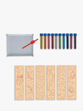 Sandart bookmark crafting kit with sand art tubes (British brand)