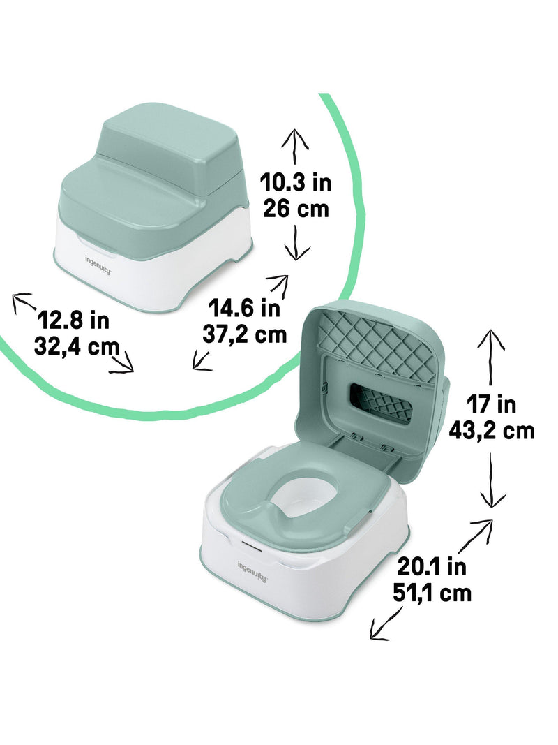 Ingenuity Prepare to Potty 3-in-1 potty training system, UK version