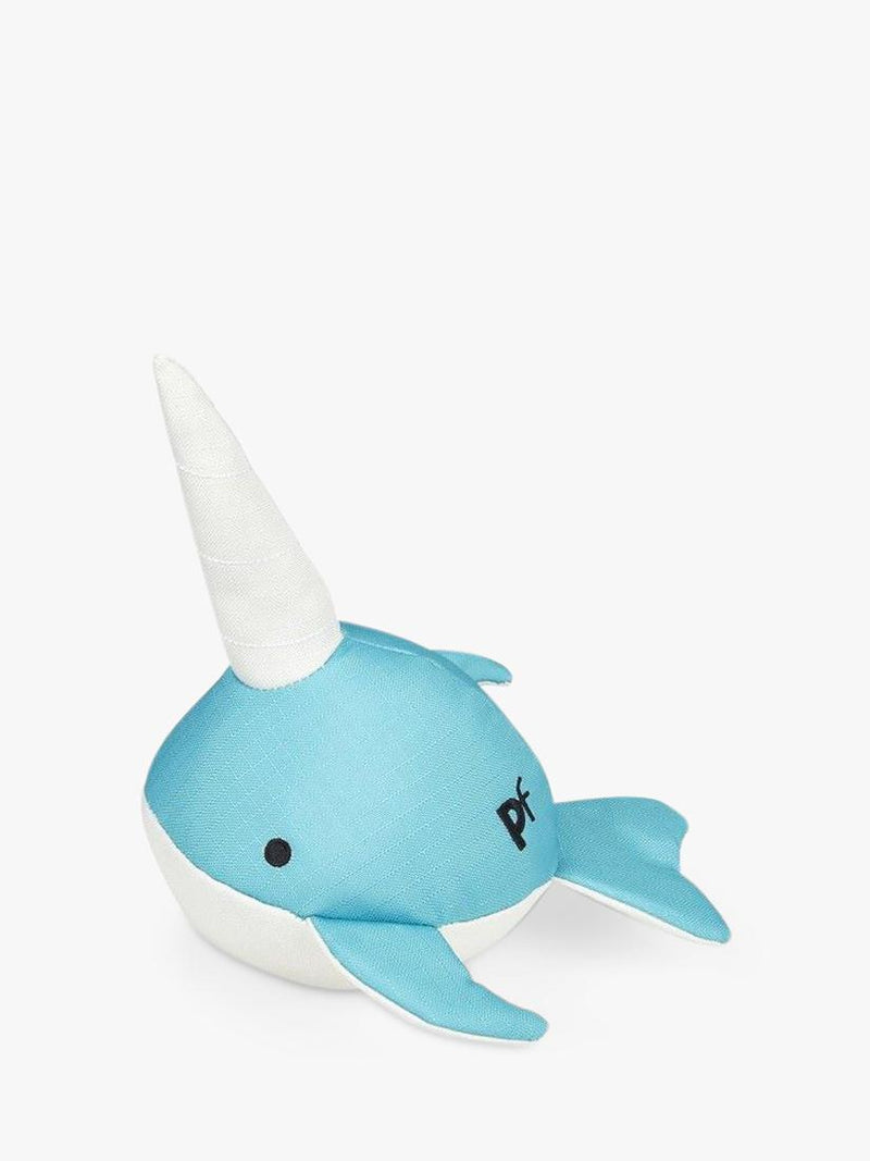 Petface Niya Narwhal plush dog toy, imported from the UK