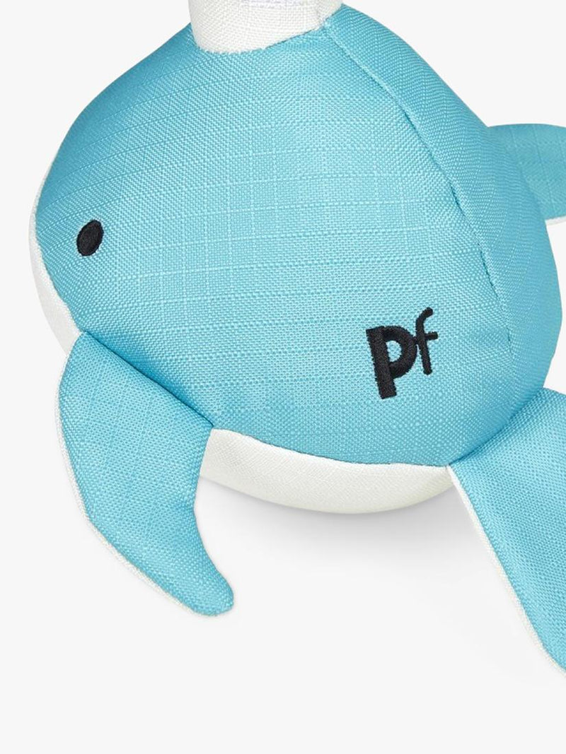 Petface Niya Narwhal plush dog toy, imported from the UK