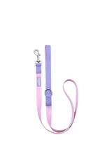 John Lewis Colour Block Dog Lead with Nylon Tape and Appleskin Leather Trim, Pink and Purple- Buy online at McGrocer