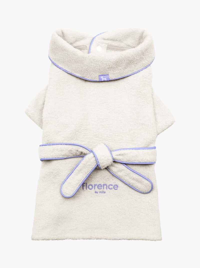 florence by mills dog bathrobe white - British product