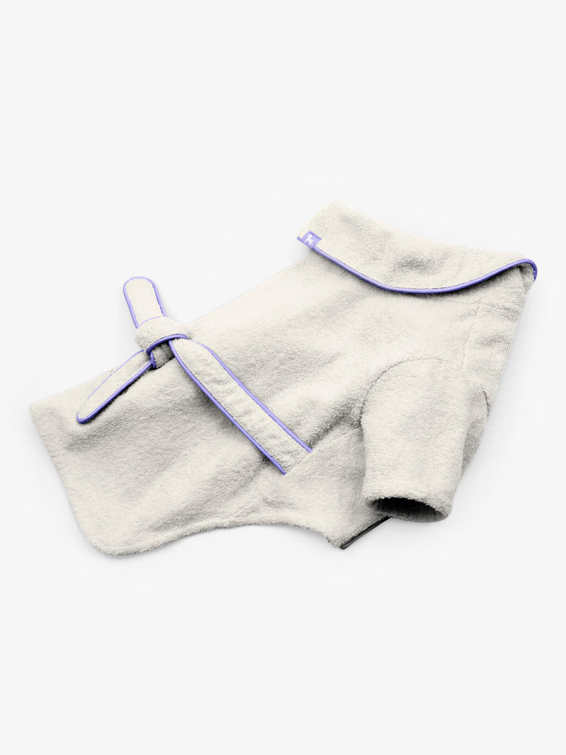 florence by mills dog bathrobe white - British product