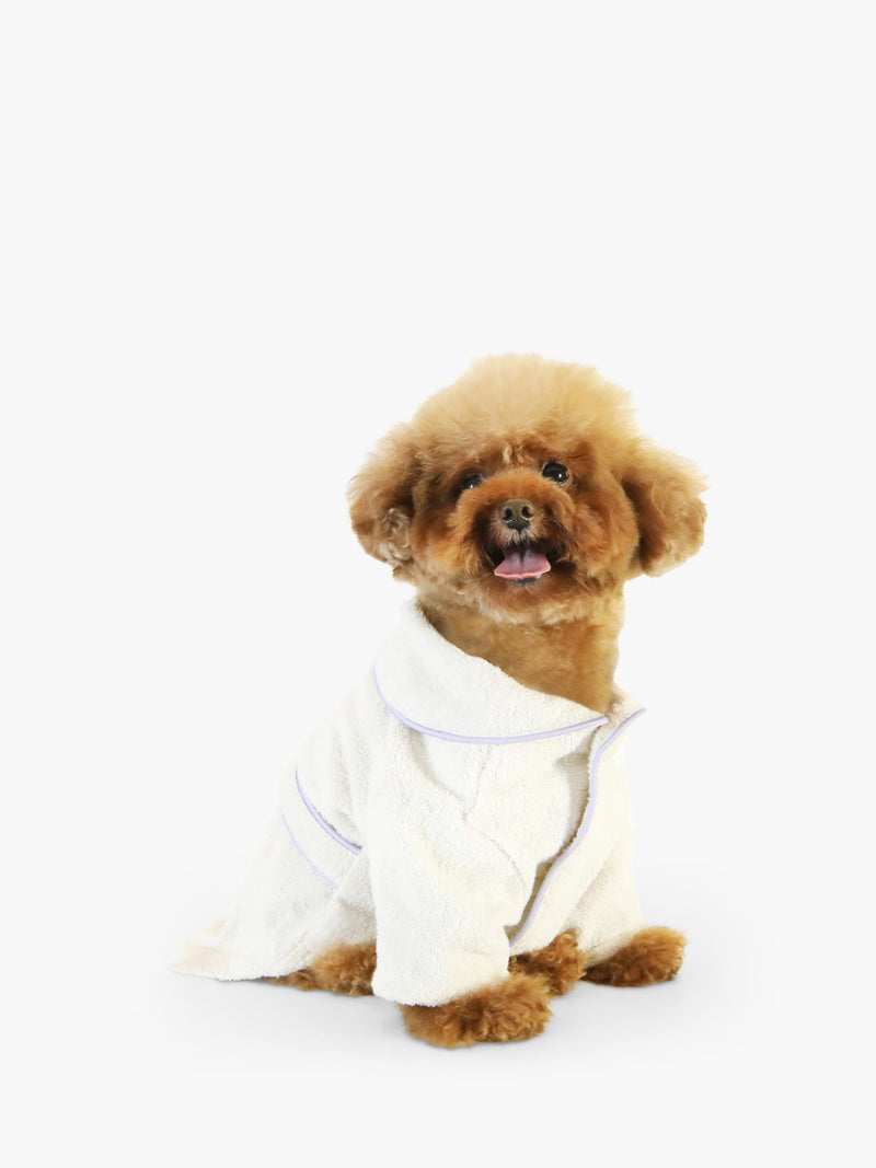 florence by mills dog bathrobe white - British product