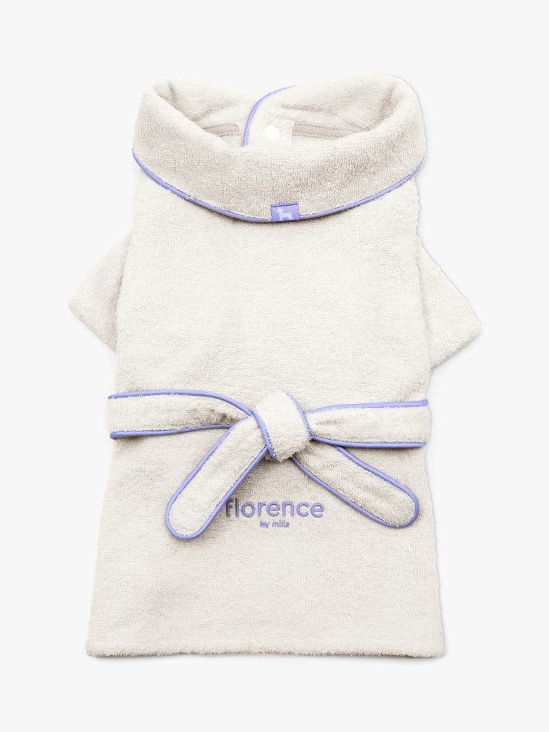 florence by mills dog bathrobe white - British product