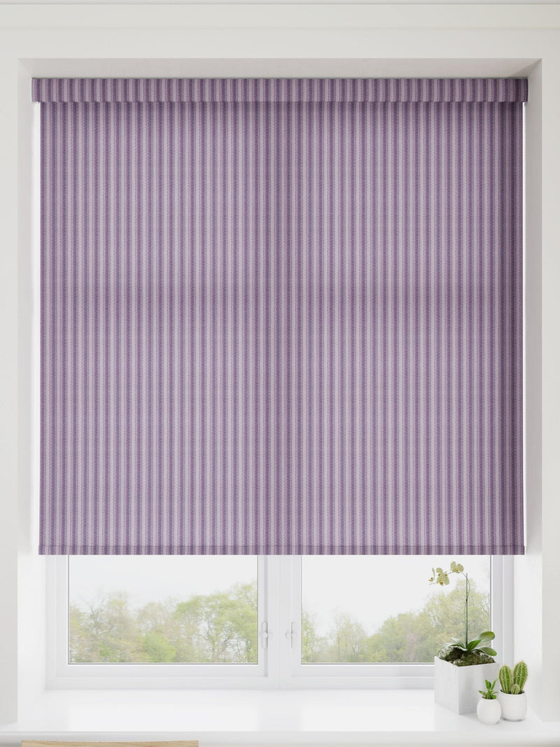 Candice made to measure roller blind in lavender purple - British product