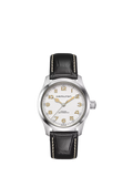 Hamilton Khaki Field Murph watch white dial black leather 38mm, UK version