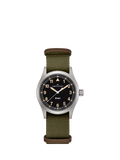 Hamilton Khaki Field Quartz watch with fabric strap (British brand)