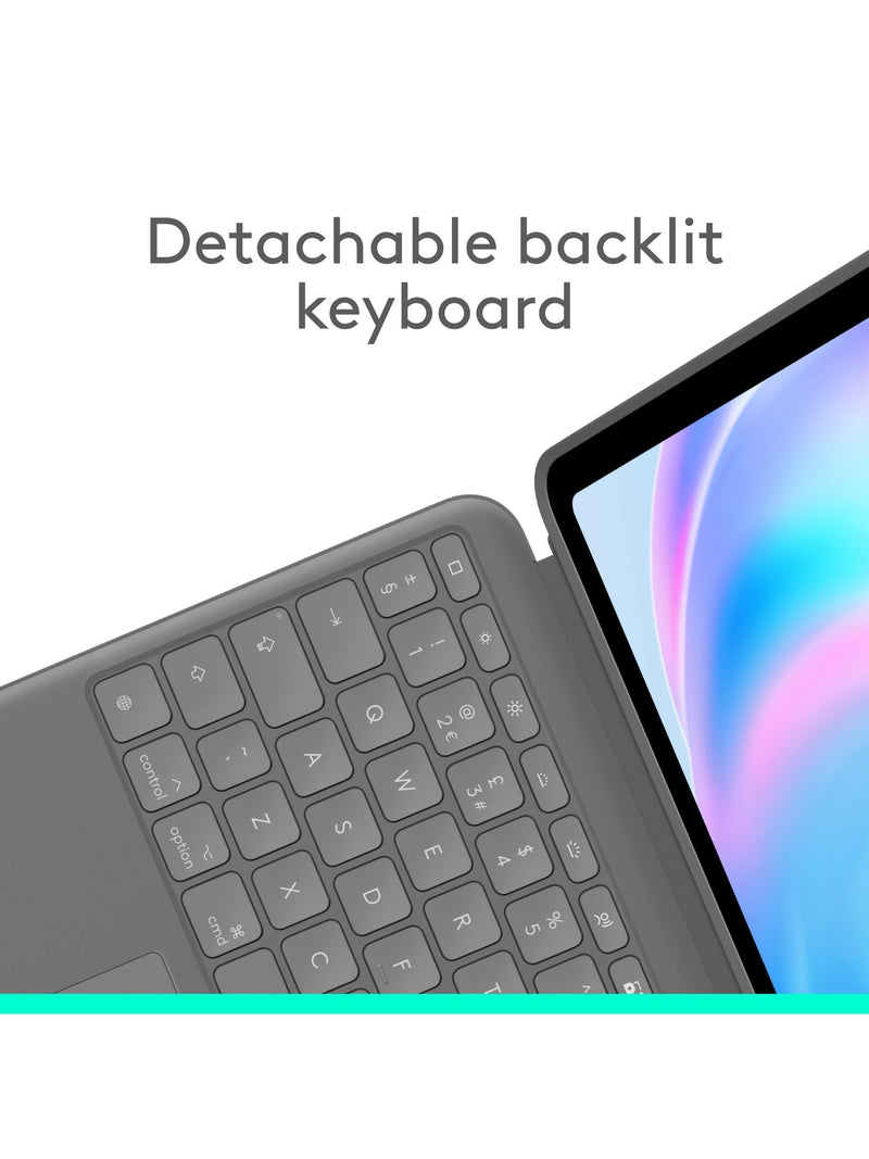 Logitech Combo Touch backlit keyboard cover for iPad Air 13, UK version