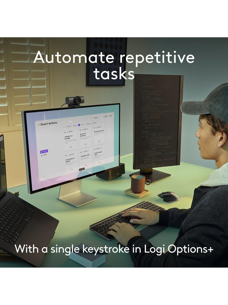 Logitech wireless keyboard MX Keys S for Mac Pale Grey (British brand)