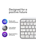 Logitech wireless keyboard MX Keys S for Mac Pale Grey (British brand)