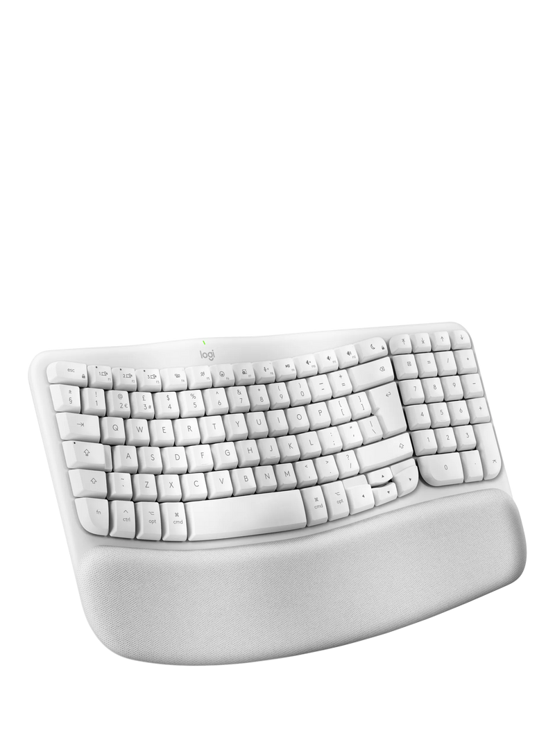 Logitech wireless ergonomic keyboard for Mac pale grey, imported from the UK