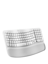 John Lewis Logitech Wave Keys Wireless Ergonomic Keyboard for Mac, Pale Grey- Buy online at McGrocer